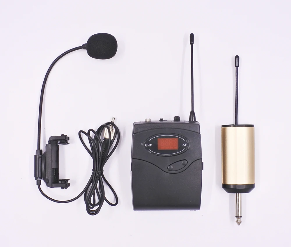 4/4 violin fiddle wireless microphone system UHF