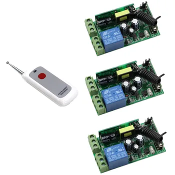 

Wide Voltage AC85V-250V Wireless Remote Control Switch Radio Light Switch 1CH Relay Module Receiver Long Range Transmitter