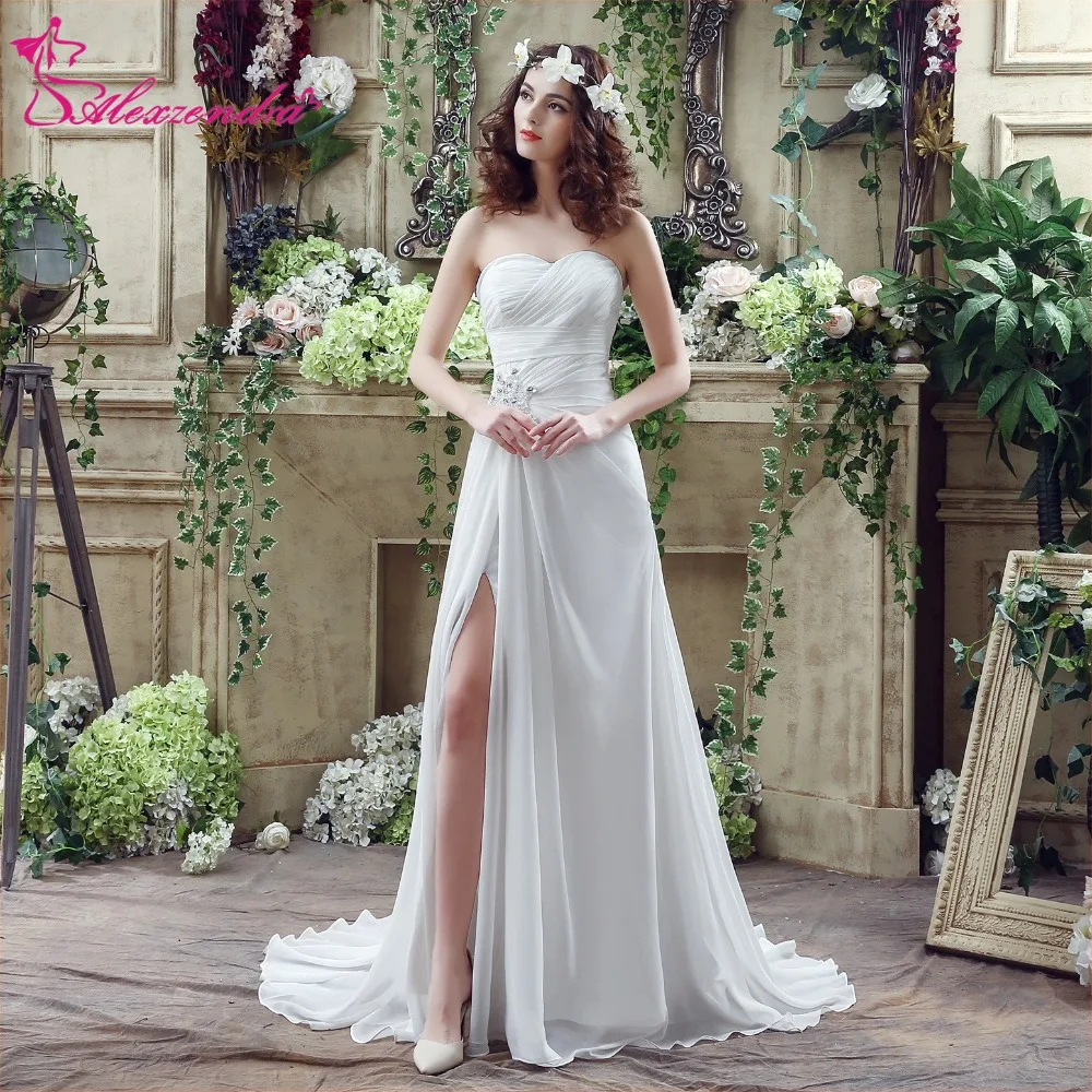 Discount Information of Alexzendra Stock Dresses Chiffon Beach Wedding