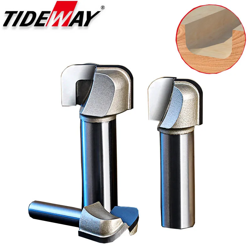  Tideway 1pc Professional Grade Double Arc Round Bottom Woodworking Milling Cutter Slotting Tool Tri