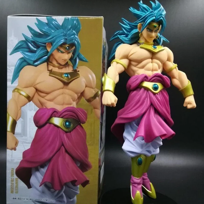 

Anime Dragon Ball Z Broly blue hair PVC Action Figure 20CM