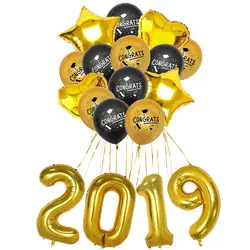 ГРАД вечерние Congrats алюминиевая пленка воздушные шары комплект для выпускного декоративные принадлежности для вечеринок Реквизит TN99