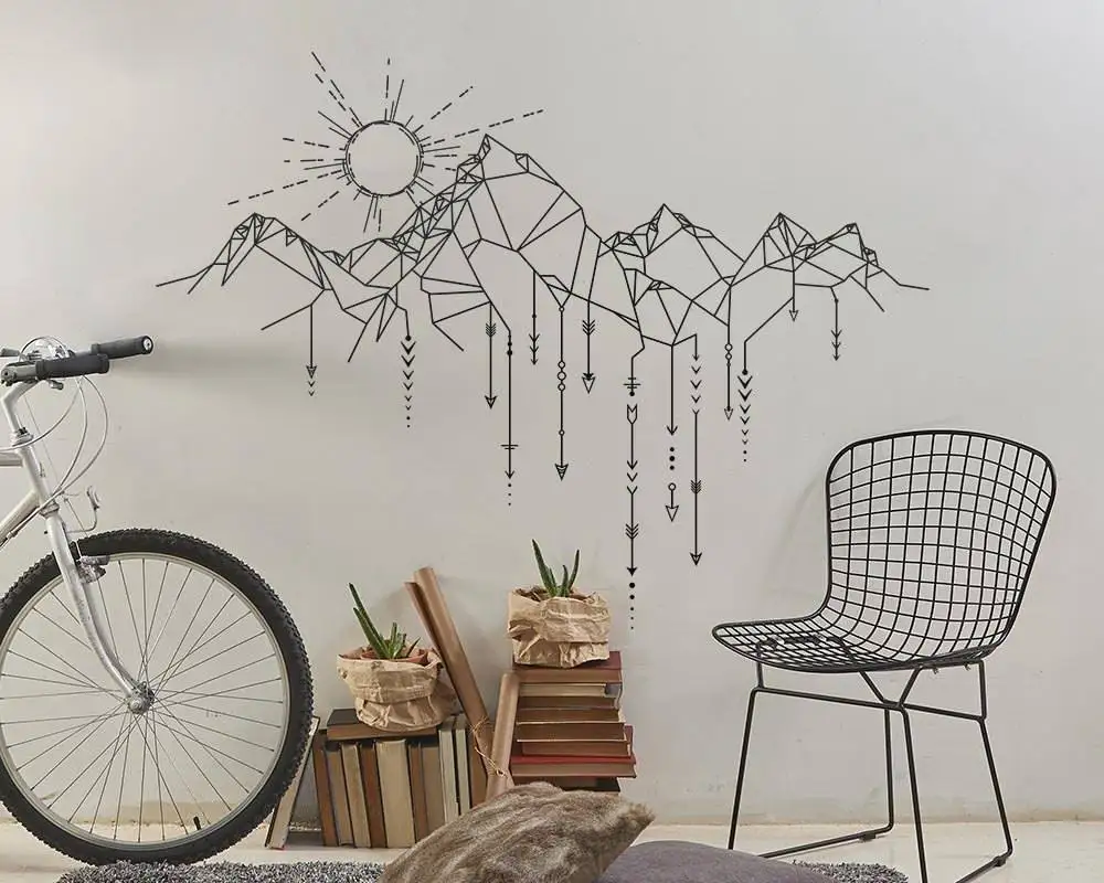 Arrow Furniture Promotionshop For Promotional Arrow Furniture On - Geometric Mountains Wall Stickers Home Decor Living Room Removable Nurserysun Wall Decals Arrows Decal Creative Stickers Zb arrow furniture promotionshop for promotional arrow furniture on - geometric mountains wall stickers home decor living room removable nurserysun wall decals arrows decal creative stickers zb
