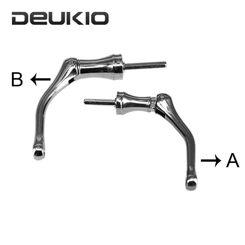 

DEUKIO Fishing Reel Handle Knob Full Metal Spinning/Drum Bait Casting Wheel Cranking Handle Knob Fishing Reel Replacement Parts