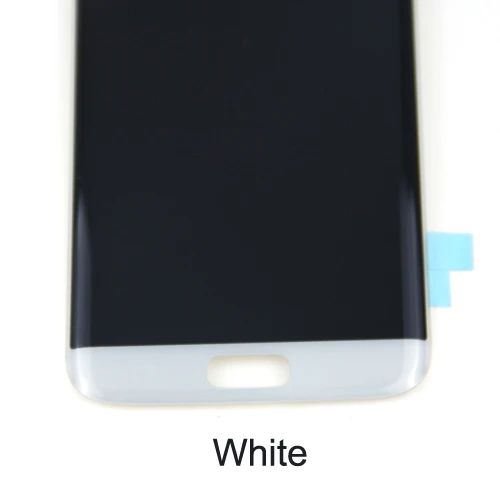 Горячая Распродажа для samsung S7 edge G935F G935A G935FD ЖК-дисплей с сенсорным экраном дигитайзер черный белый золотой серебряный - Color: White