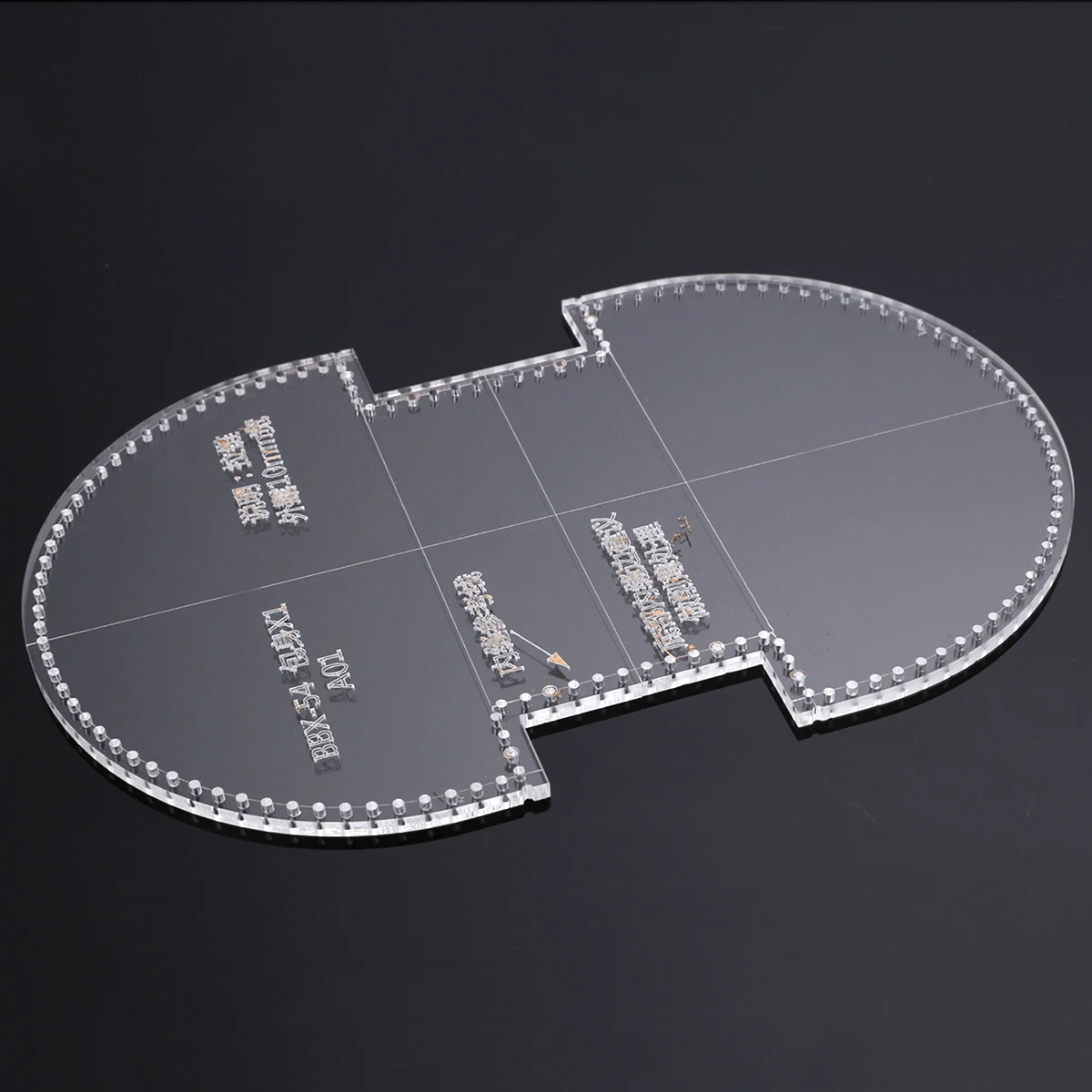 1pc Transparent Acrylic Template Leather Craft Coin Purse Shells Type Bag Pattern Stencil Durable Tool for DIY Crafts