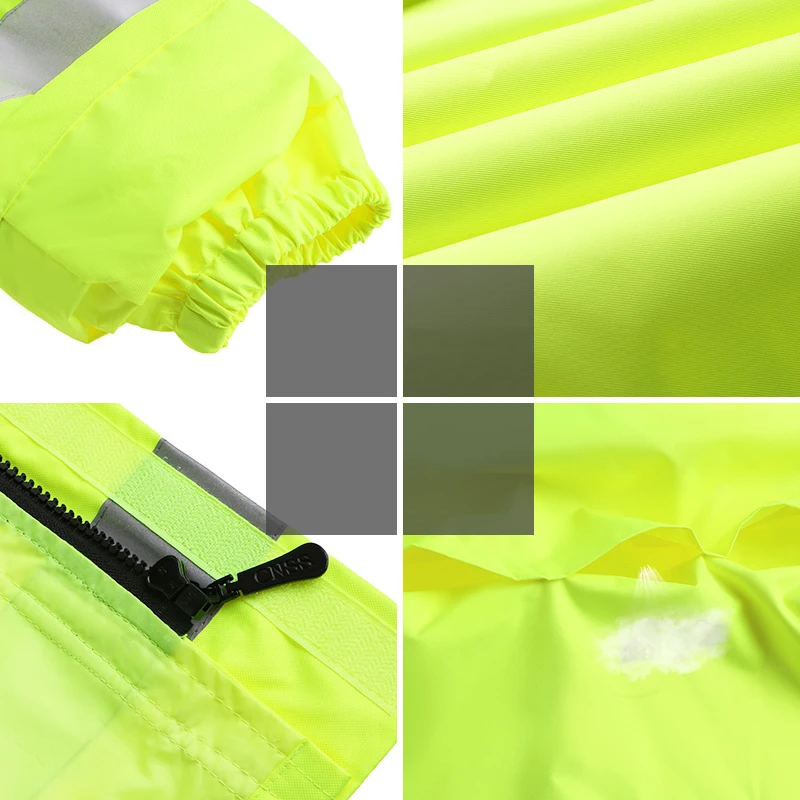 Светоотражающий плащ HI VIS для дорожного движения Экологичная униформа