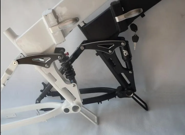 Excellent 26*17inch  Folding   Electric  Mountain bike folding  frame  26er  MTB frame  soft tail  frame with  Battery case 15 Excellent 26*17inch  Folding   Electric  Mountain bike folding  frame  26er  MTB frame  soft tail  frame with  Battery case 15