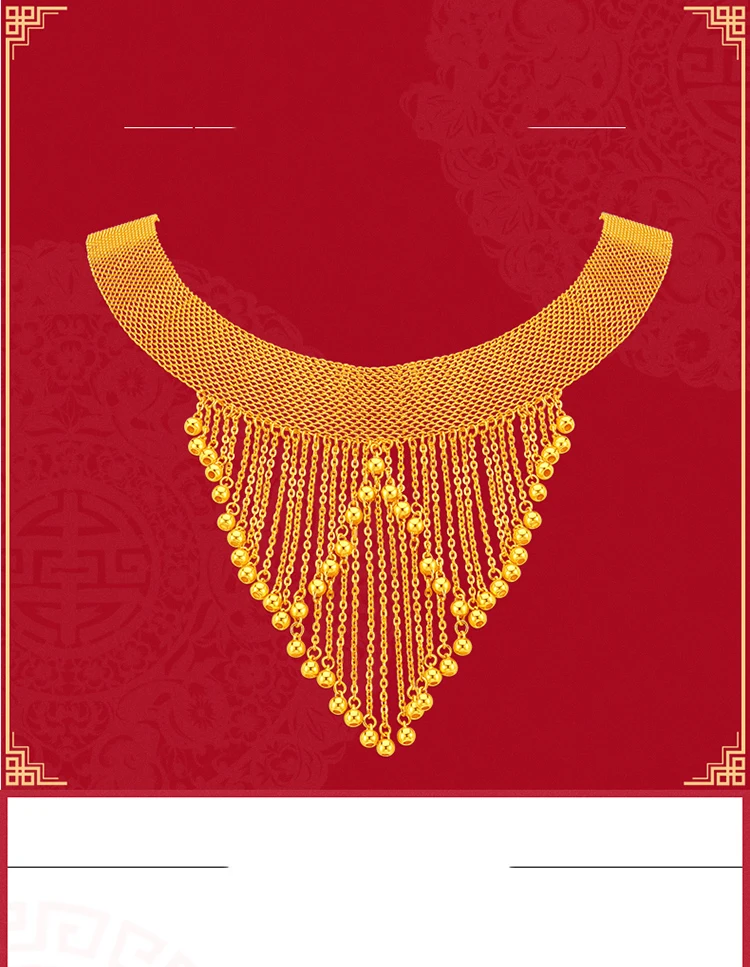 JLZB 24K ожерелье из чистого золота Настоящее AU 999 цельная Золотая цепь красивые высококлассные трендовые Классические Вечерние ювелирные изделия Новинка