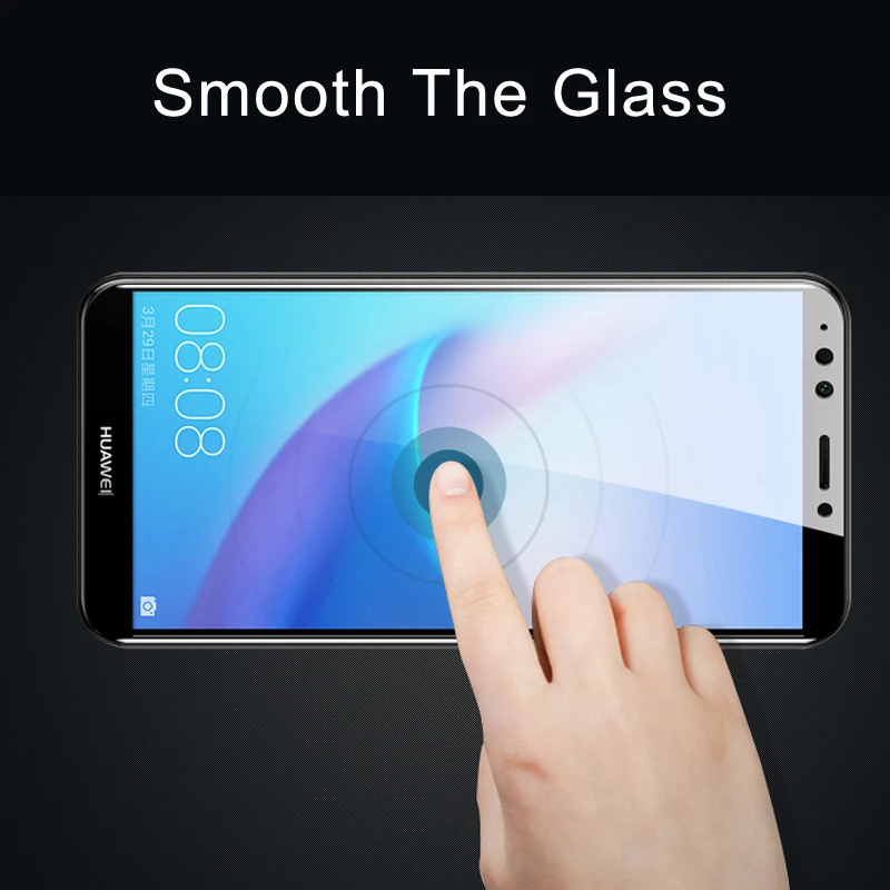 Закаленное стекло для Huawei y6 prime 2018 Защита экрана Y7 Y9 Y3 P smart P20 pro lite P10 plus p10 Honor 10