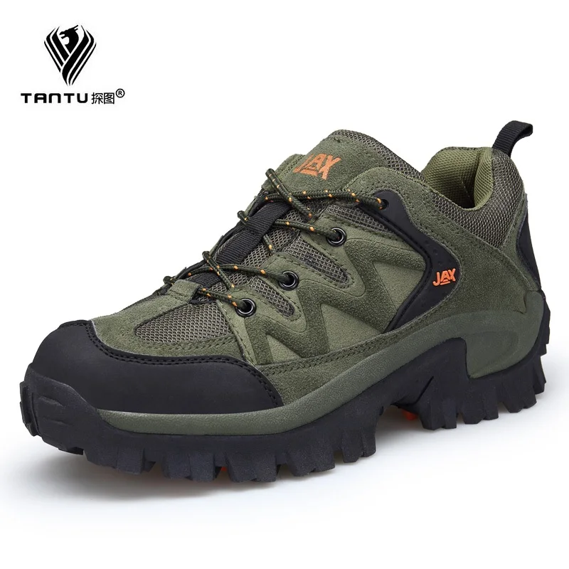 

TANTU Brand 4 Colors Men's Boots Military boot Combat Mens Chukka Ankle Bot Tactical Big Size Army Bot Male Shoes Safety Boots