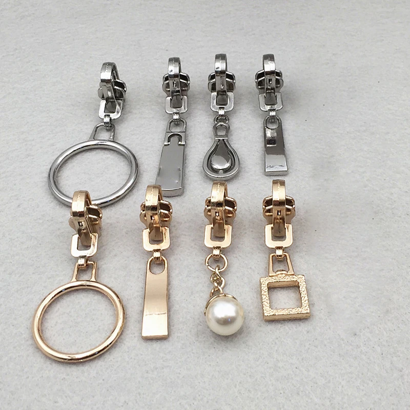 Zipper Repair Kits Zipper Pull Metal Double-Sided Slider Head DIY Garment Bag And Suitcase Accessories 1PCS zipper repair kit zipper pullers zipper sliders zipper heads zipper accessories