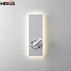 LED reading wall lamp USB mobile phone charging Creative study / bedroom bedside lamp with switchable rotating wall lamp ► Photo 3/6