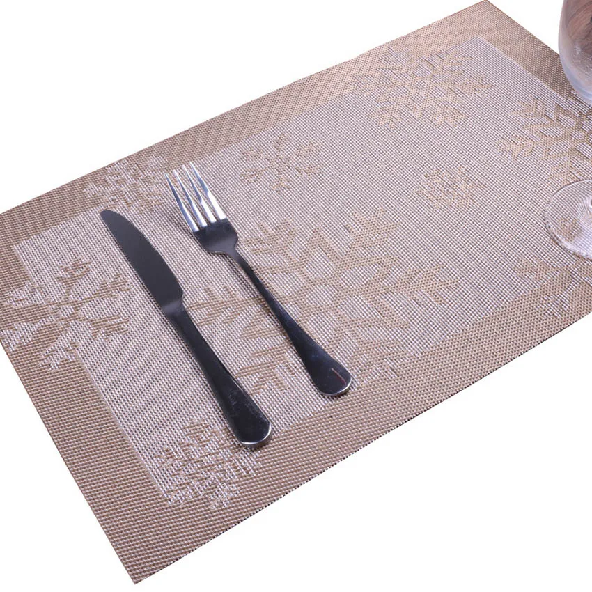 ندفة الثلج الحديثة المفارش PVC طاولة طعام حصيرة منصات القرص عاء الوقايات 45*30 سنتيمتر للماء مطعم الجدول اكسسوارات ندفة الثلج الحديثة المفارش PVC طاولة طعام حصيرة منصات القرص عاء الوقايات 45*30 سنتيمتر للماء مطعم الجدول اكسسوارات