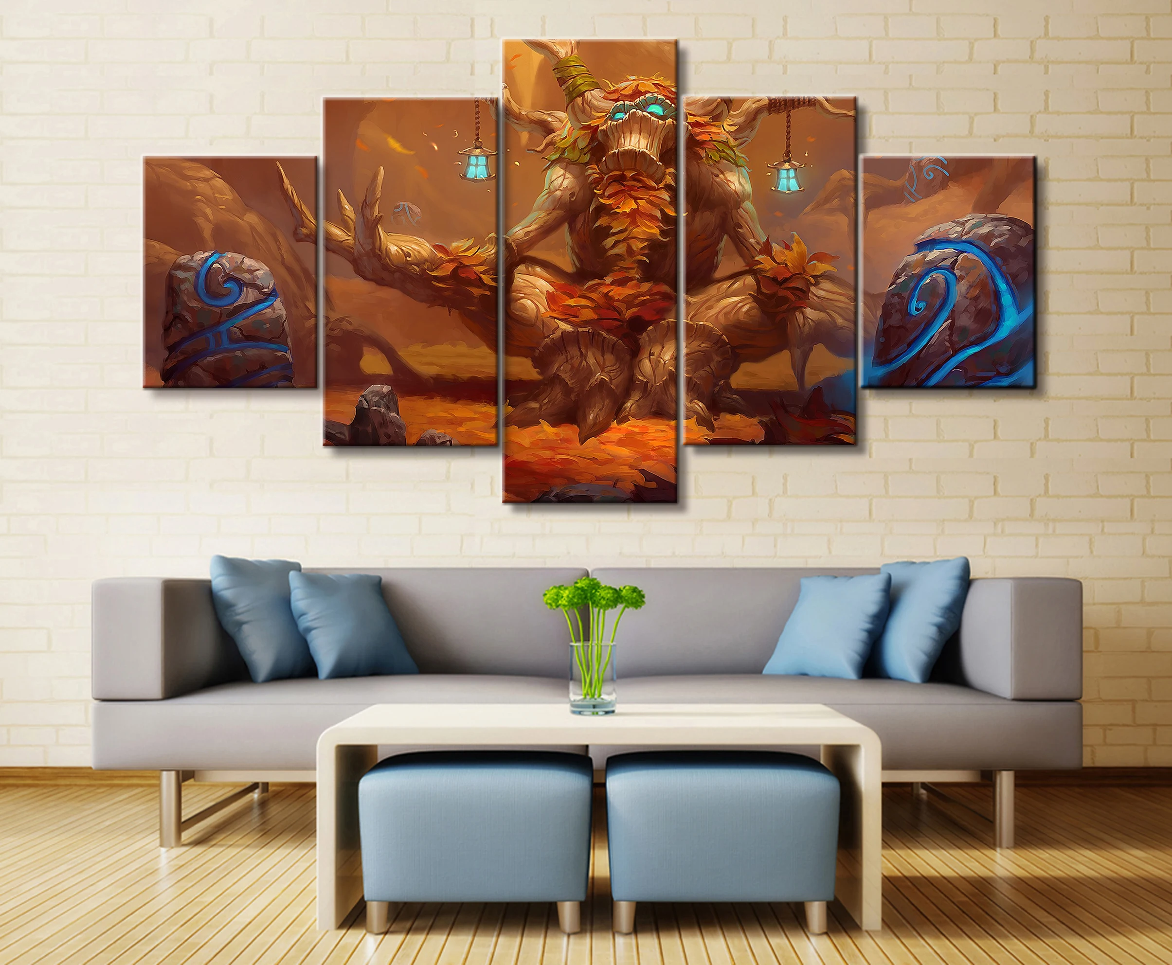 5 Piece Video Game WOW Warcraft DOTA 2 Painting Poster Decorative Mural Art Room Wall Decor Canvas