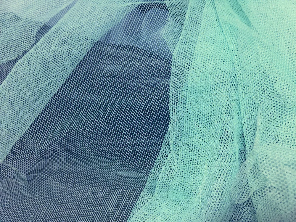 Мята зеленая ажурная ткань мягкая Марля 170 см ширина 2 м/лот москитная сетка занавес пачка бальное платье юбка вуаль украшение ткань
