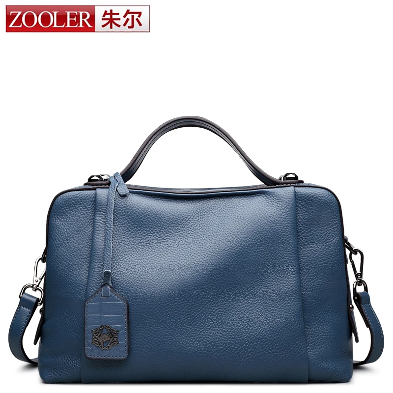 

ZOOLER genuine leather bag 2017 new high end & delicate designed real leather bag boston pillow shoulder bag bolsa feminina#8119