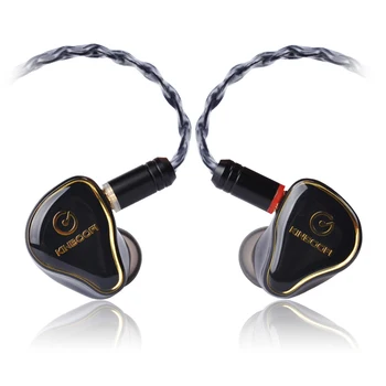 

KINBOOFI MX2 2BA Balanced Armature In Ear Earphone HIFI Monitoring Earphone Detachable MMCX Cable with Cooper facepanel