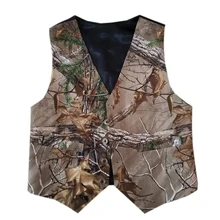 Mens coletes à prova de smoking casamento groomwear camo homem camuflagem formal vest (colete + gravata borboleta) plus size costume fazer frete grátis