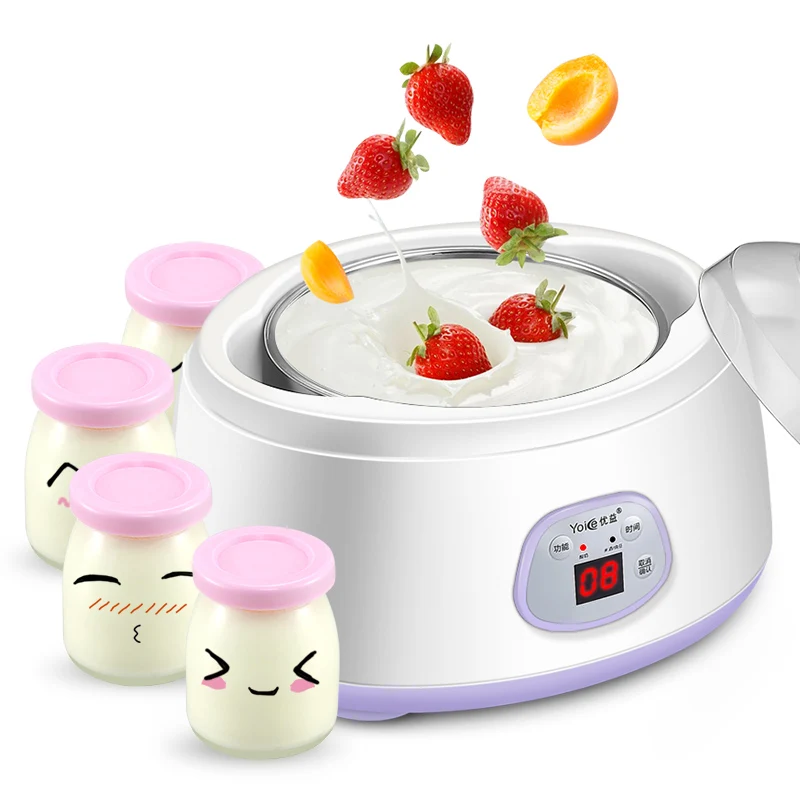 

Yoice Yogurt Makers Natto Rice Wine Machine Household Automatic Intelligent Timing Yogurt Maker Free with 20 Packets of Powder