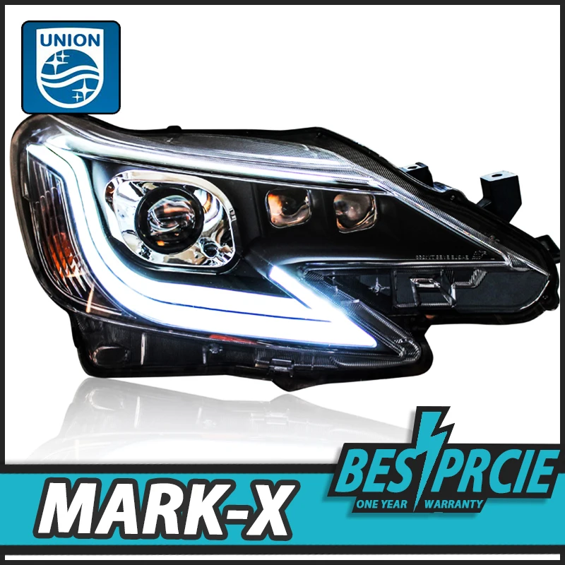 UNION Car Styling HeadLamp for Toyota Reiz Mark X LED Headlight 2013-2016 Reiz LED DRL H7 D2H Hid Option Angel Eye Bi Xenon Beam передний верхний левый рычаг toyota mark 2 санкт петербург