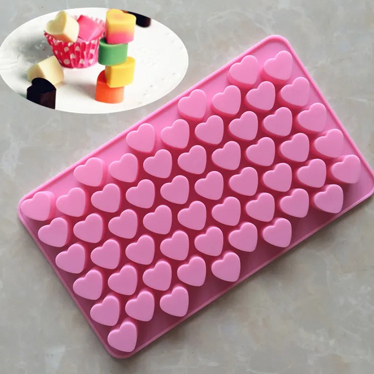 

55 heart-shaped silicone cake mold DIY love chocolate baking tool XG008