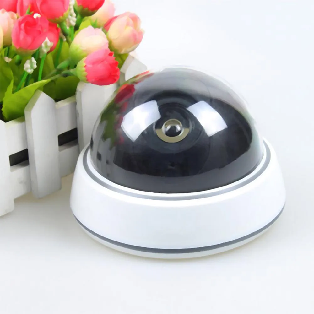Поддельная камера для дома Семья Открытый CCTV камера муляж камеры наблюдения безопасности Купол мини Манекен камера светодиодный свет белый