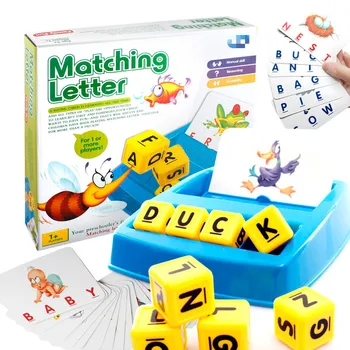 

707-18 Memorize Words Matching Letter Learn Alphabet Cards Mix Toys Learn English Teach Toys Early Education Toy