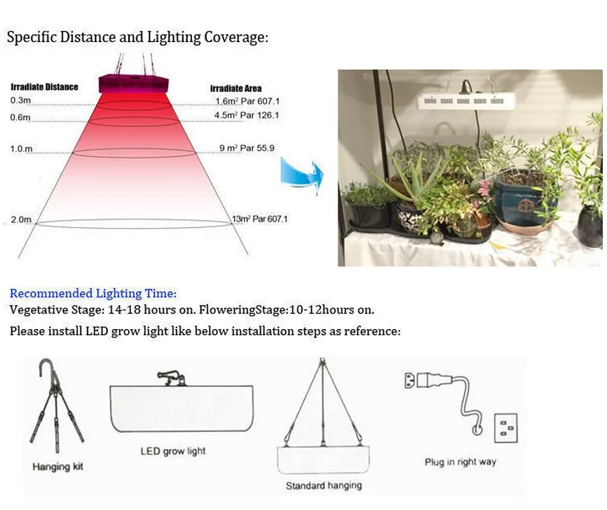 Best 600 Вт привело светать полный спектр для растут палатка Крытый сад садовые растения Veges цветы гидропоники завод расти свет
