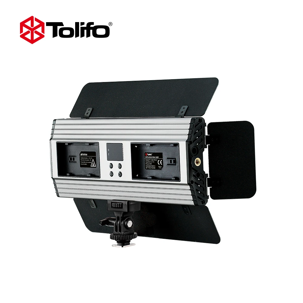 Tolifo PT-30B II Ультра-тонкий двухцветная Температура 2,4 г Wirelesss Дистанционное Управление светодиодный видео Камера светильник с Шторки для цифровых зеркальных фотокамер