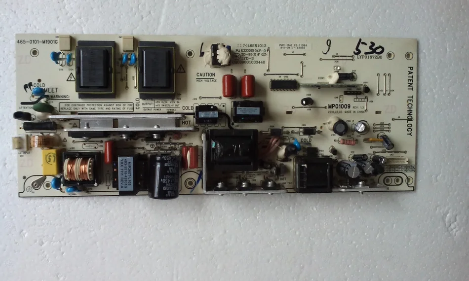 465 0101 m1901g mp01009 Good Working Tested