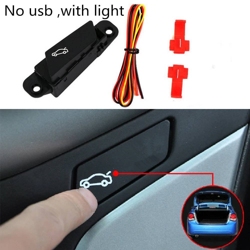 Car Electronics LED Trunk Switch Assembly Luggage Refit Button For Chevrolet Cruze 2009 To 2014 Left Hand Drive With USB Connect 3__