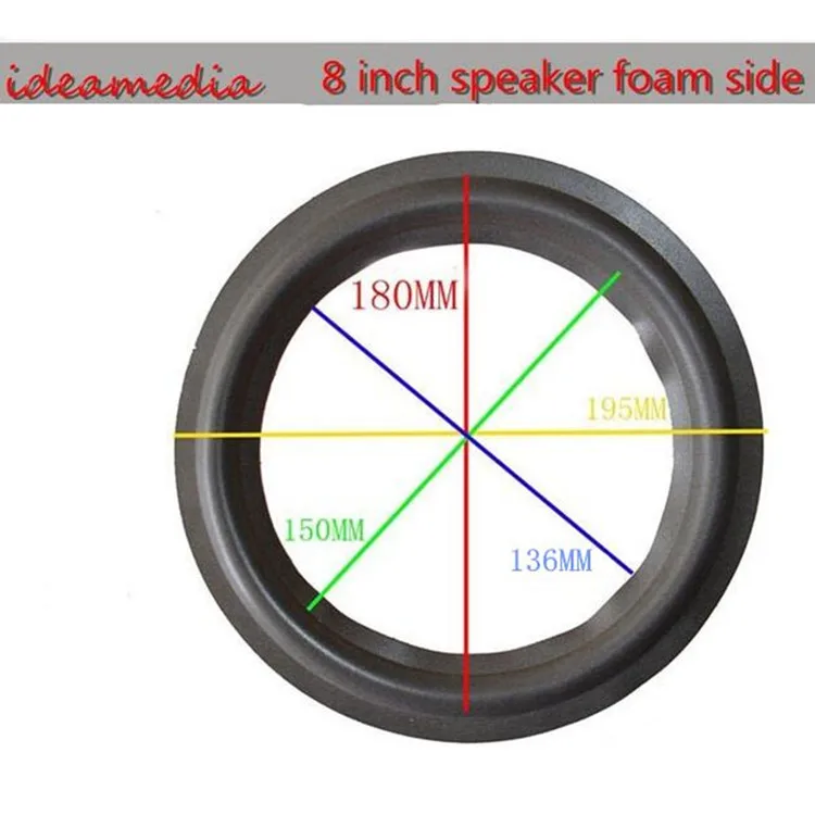 10 шт. 4 ''5'' 6 ''8'' 10 ''12 '4 дюйма 5 дюймов 6 дюймов кольцо из вспененного материала для динамика сбоку бас громкий динамик ремонтопригодная часть Сложите обод круг