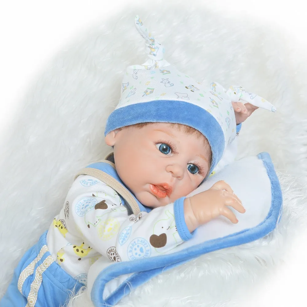 23 "НПК Bebe Boy Reborn всего тела силиконовые куклы для новорожденных и малышей детская модная куклы подарок bonecas Reborn де силиконовые inteiro
