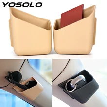 YOSOLO 2pcs del Portello di Automobile Scatola di Immagazzinaggio Organizzatore Auto Auto Del Telefono Sigaretta Occhiali Holder Tasca Auto-styling Accessori Interni(China)
