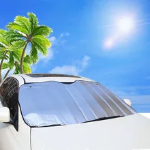 140*70 см двойной размер алюминиевая фольга пены автомобиля солнцезащитные козырьки на ветровом стекле крышка 99% УФ блокируется легко в количестве