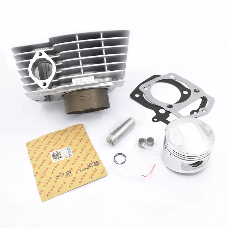 High Quality Motorcycle Cylinder Kit 63mm Bore For Loncin CB200 CB 200 200cc Off Road Dirt Bike KAYO CQR Engine Spare Parts цена High Quality Motorcycle Cylinder Kit 63mm Bore For Loncin CB200 CB 200 200cc Off Road Dirt Bike KAYO CQR Engine Spare Parts цены онлайн