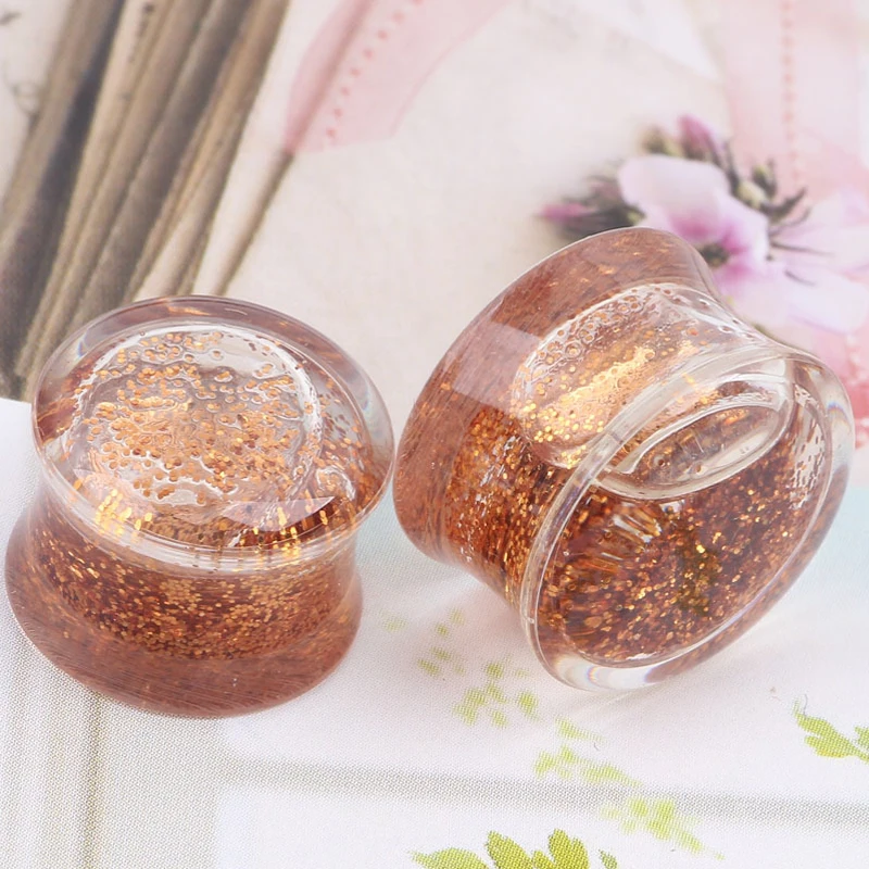 Вилка для ушей Alisouy 2 шт. из акрила с жидкостью сережек туннели Растяжитель