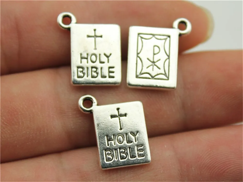 Buy WYSIWYG 4pcs 17x14mm Charm Holi Bible 3 Colors