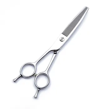 

6.5 inch sliver Straight Thinning Two-tailed left hand Pet Scissors Dog Cat Grooming Shears Hair Cut Scissors Sharp Edge Tools
