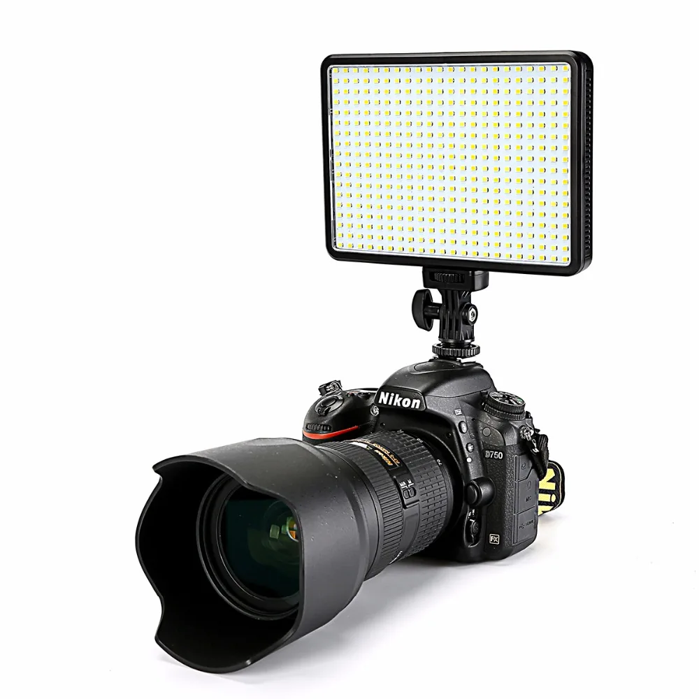 30W-5600K-3200K-On-Camera-396-Bulbs-LED-Video-Light-Lamp-Dimmable-Photographic-Lighting-for-Canon