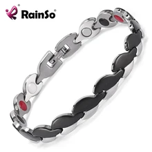 Модный Ювелирный Браслет для здоровья, брендовый браслет из нержавеющей стали, браслеты против усталости для мужчин/женщин, OSB-081S-01