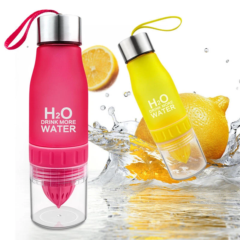 

nice look Portable Health Water Bottle Fruit Lemon Juice Infusing Infuser Flip Lid Cup hydro flask sport bottle