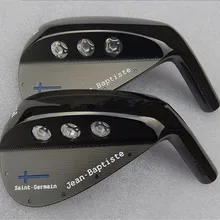 Фирменная Новинка Жан Батист Saint Germian клинья черный Гольф кованые клюшки Клюшки для гольфа 51/57 градусов сталь вал с крышкой головы