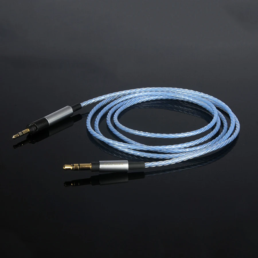 Earmax for Sennheiser HD598 HD558 HD518 HD595 Headphone Cable Headset Line Silver Plated Upgrade Cables 3 5mm to 2 5mm Plug