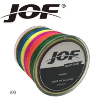 JOF 4 Strands 100m Colorful PE Big Horsepower Braided Fishing Line 8 Weaves Strong Braided Wire Multifilament Fishing Line/Tools