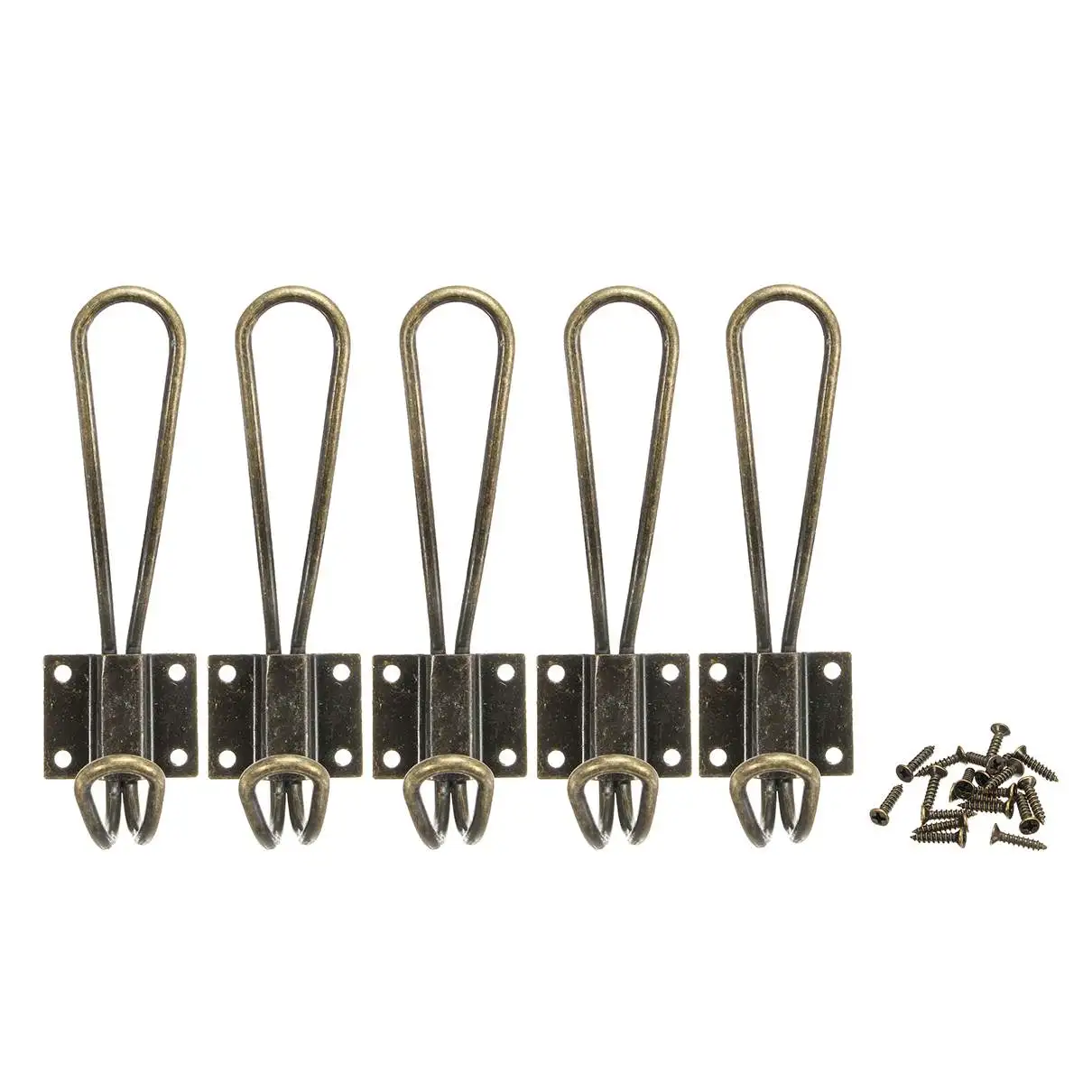 

5Pcs/Set Home Vintage Industrial Metal Clothes Rack Retro Style Pipe Wall Robe Hooks Towel Hook Coat hook Store Shelf Rack Hat
