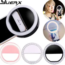 Портативный мини-телефон селфи светодиодный светильник-кольцо точечный светильник 36 светодиодный светильник-вспышка карманный зажим для iPhone 7 6 6s 5 для смартфонов samsung