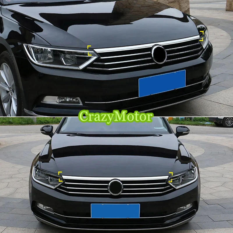 Для VW Volkswagen PASSAT B8 2017 2019 передний капот решетка капота молдинг крышка отделка бар