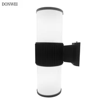 DONWEI открытый светодиодный настенный светильник водонепроницаемый современный алюминиевый одиночный двойной головкой настенный светильник для балкон, коридор забор